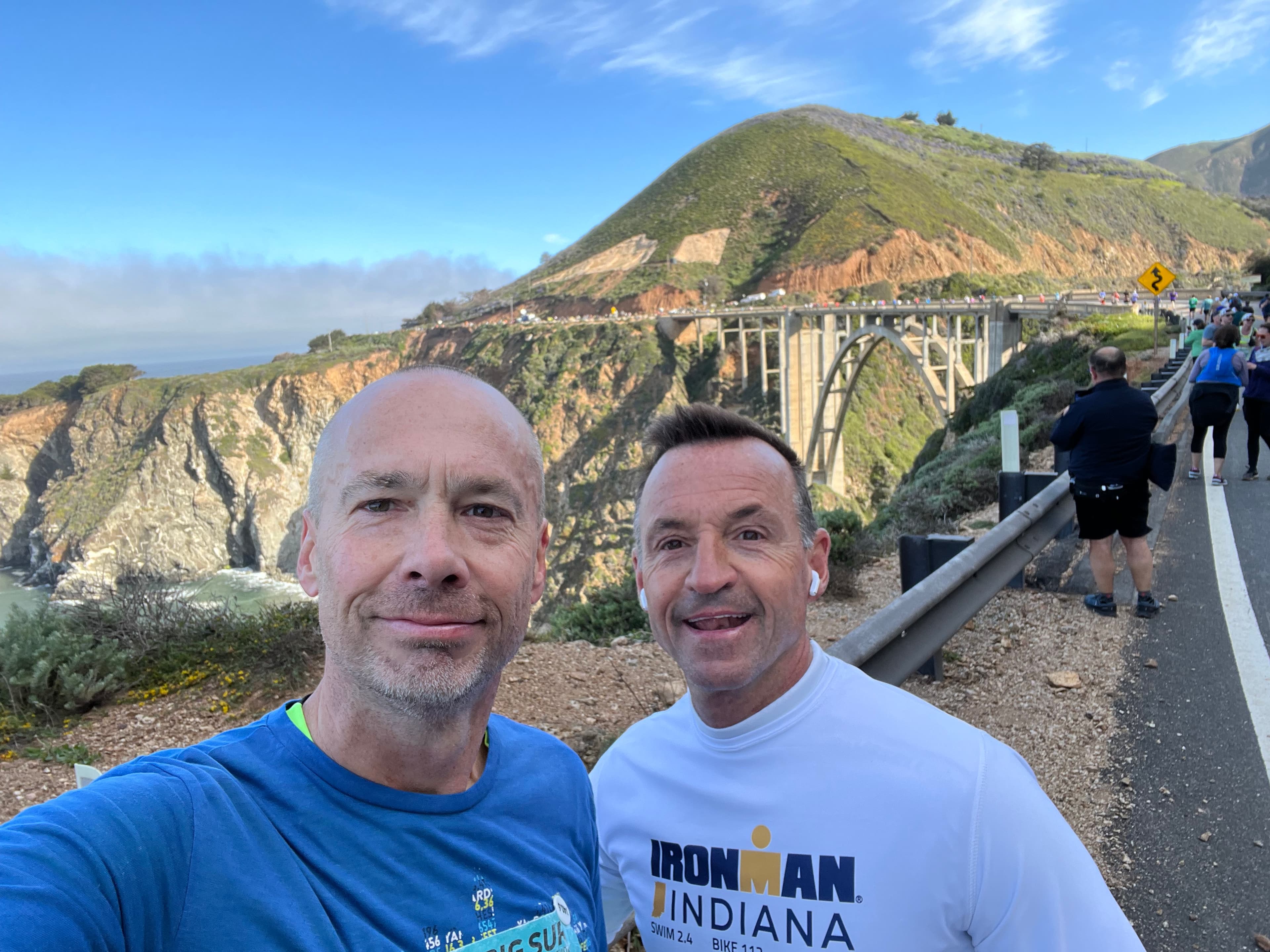 Scott at the Big Sur Marathon